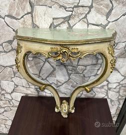 Coppia di consolle in legno