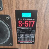 Sansui S- 517 casse made in Japan anni '70