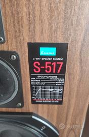 Sansui S- 517 casse made in Japan anni '70