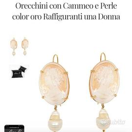 ORECCHINI CON CAMMEO