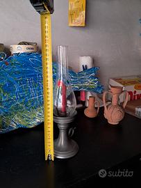 portacandela lanterna vetro dipinto come da foto