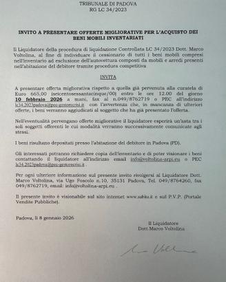 BENI MOBILI IN ASTA