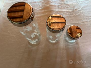 Tris barattoli cucina Alessi