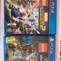 Lego Marvel super Heroes 2 e Lego Jurassic World