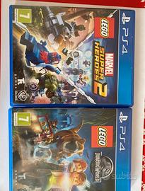 Lego Marvel super Heroes 2 e Lego Jurassic World