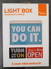 Pusher Light Box Insegna Luminosa NUOVA