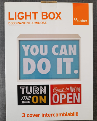 Pusher Light Box Insegna Luminosa NUOVA