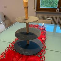 Alzata a 3 piani in ardesia