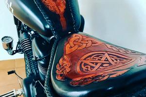 SELLA  ARTIGIANALE CUOIO HONDA SHADOW 600