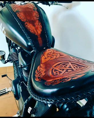 SELLA  ARTIGIANALE CUOIO HONDA SHADOW 600