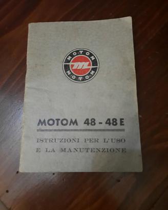 libretto manutenzione motom