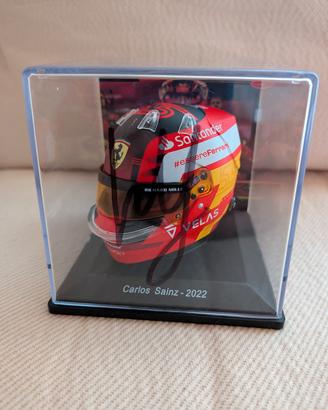Casco 1/5 Carlos Sainz Jr. Ferrari 2022 Autografo