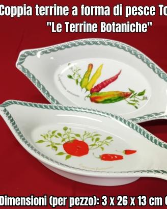 Coppia terrine a forma di pesce Tognana