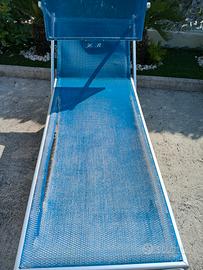 lettino da spiaggia alluminio