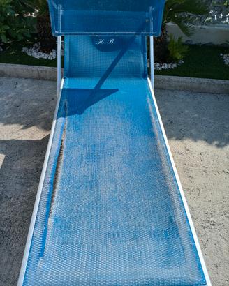lettino da spiaggia alluminio
