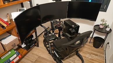 Cockpit Oplite GTR S8 force + stand monitor triplo