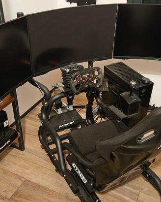 Cockpit Oplite GTR S8 force + stand monitor triplo