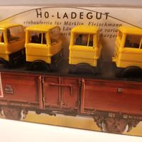 H0 7606 BUSCH set di carico per carri merce
