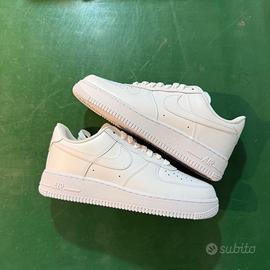 Nike Air Force 1 07 Low-Top, Bianco, Taglia 39