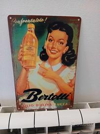 Targa in metallo Olio di oliva Bertolli