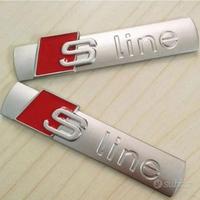 AUDI S LINE 2 LOGO FREGIO STEMMA EMBLEMA A2 A1 A3