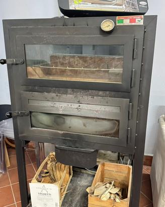 Forno a legna con termometro