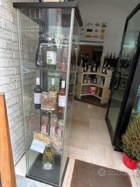 Elegante Vetrina Espositiva in Vetro e Alluminio