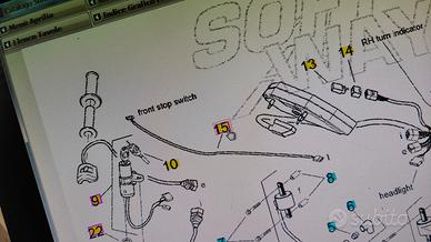 interruttore stop Aprilia 250 RS