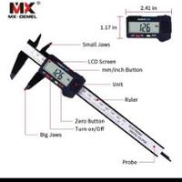 Calibro da 150mm carbonio digitali