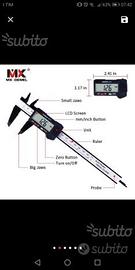 Calibro da 150mm carbonio digitali