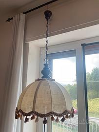 Lampadario in tessuto