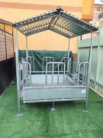 Mangiatoia per bovini mucche 8 posti