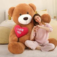 MorisMos 130cm Orso Peluche Gigante con I Love You