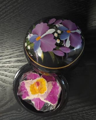 scrigno vintage Thailandia Orchidea legno Mango 