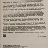 Iphone SE 2020 black 64GB A2296