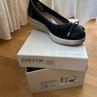Scarpe donna Geox blu scamosciate