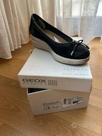 Scarpe donna Geox blu scamosciate
