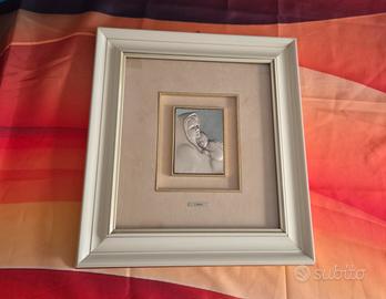 Quadro lamina argento 925 L. Moroni vintage 