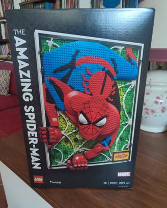 LEGO ART 31209 THE AMAZING SPIDERMAN USATO COMPLET