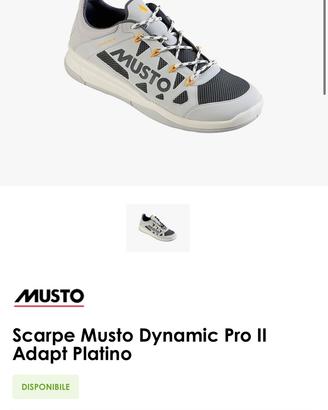 Musto Dynamic Pro II adapt silver UOMO tg 42,5