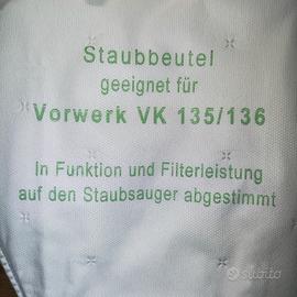 Sacchetti per Aspirapolvere Folletto vk135 vk136
