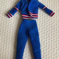 Barbie completo abiti blu anni 70