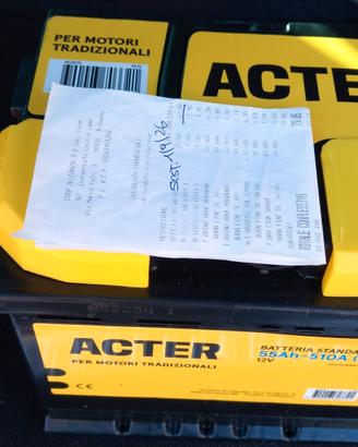 batteria auto nuova  55 ah 