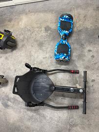 Hoverboard Blu Mimetico + Kit Kart (Sedile)