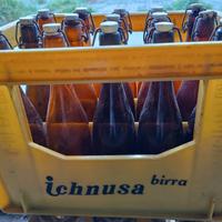 Cassa e bottiglie Ichnusa anni 39 - 57