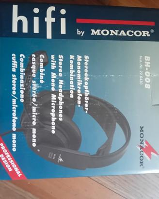 Cuffie con microfono professionali Monacor BH-008