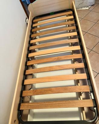Letto completo con cassettone inferiore