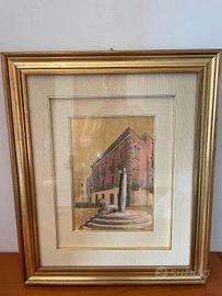 quadro su foglia oro 