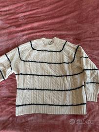 Maglione a righe Pull&Bear taglia L