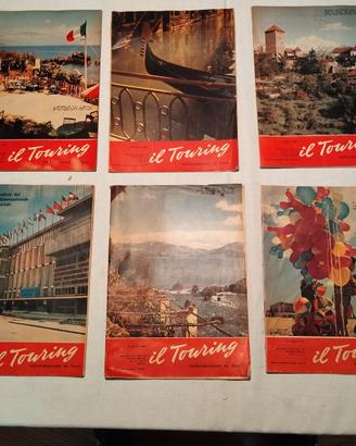Sei Riviste Il Touring anni 60'